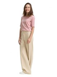 Tom Tailor Koszulka w kolorze jasnoróżowym rozmiar: L. Różowe koszulki damskie Tom Tailor, l, bez wzorów, bez kołnierzyka, bez ramiączek. Za 39.99 zł.