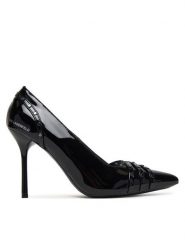 KARL LAGERFELD Szpilki Sarabande KL30927 Czarny. Czarne szpilki damskie KARL LAGERFELD, bez wzorów, ze skóry, bez obcasa, na szpilce, bez zapięcia. Za 879.99 zł.