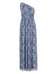 SWING Sukienka w kolorze błękitnym ze wzorem rozmiar: 36. Niebieskie sukienki damskie Swing, bez wzorów, bez ramiączek. Za 409.95 zł.