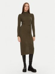 Brave Soul Sukienka dzianinowa LKD-230MURPHYB Khaki Regular Fit. Brązowe sukienki damskie Brave Soul, bez wzorów, z dzianiny, bez ramiączek. Za 59.99 zł.