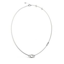 Naszyjnik Guess. Szare naszyjniki damskie Guess, srebrne. Za 279.99 zł.
