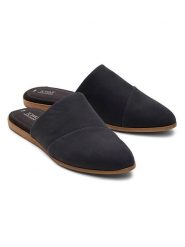 TOMS Skórzane klapki w kolorze czarnym rozmiar: 38. Czarne klapki damskie TOMS, bez wzorów, bez obcasa, bez zapięcia. Za 204.95 zł.
