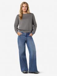 Noisy may Bluza w kolorze szarym rozmiar: M. Szare bluzy damskie Noisy may, m, bez wzorów, z bawełny, bez kaptura. Za 87.19 zł.