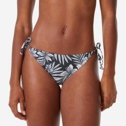 Dół kostiumu kąpielowego damski Roxy Tie Side. Niebieskie bikini Roxy, bez wzorów, z tkaniny. Za 129.99 zł.