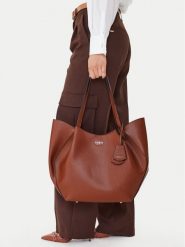 Guess Torebka Amorette HWBG78 98240 Brązowy. Brązowe torebki klasyczne damskie Guess, ze skóry, bez dodatków. Za 575.99 zł.