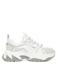 Steve Madden Sneakersy Animates SM11004763 Biały. Białe obuwie sportowe damskie Steve Madden, z materiału, bez zapięcia. Za 419.99 zł.
