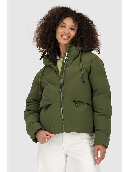 Alife and kickin Kurtka zimowa "MurielAK" w kolorze khaki rozmiar: S. Brązowe kurtki damskie Alife and Kickin, na zimę, s, bez wzorów, z puchu, bez kaptura. Za 272.31 zł.