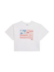 Polo Ralph Lauren T-Shirt 313A11751001 Biały Boxy Fit. Białe koszulki i t-shirty dziewczęce Polo Ralph Lauren, bez wzorów, z bawełny, bez kołnierzyka, bez ramiączek. Za 289.99 zł.