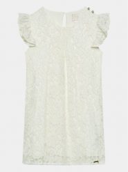 Guess Sukienka codzienna J3BK03 WFS60 Écru Regular Fit. Sukienki dziewczęce Guess, z aplikacjami, z bawełny, bez ramiączek, proste. Za 199.99 zł.
