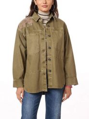 Scotch & Soda Kurtka koszulowa w kolorze jasnobrązowym rozmiar: L. Brązowe kurtki damskie Scotch & Soda, l, z aplikacjami, z bawełny, bez kaptura. Za 166.88 zł.