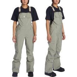 Spodnie narciarskie damskie DC Valiant Bib na szelkach 10K. Zielone spodnie sportowe damskie DC Shoes, na zimę, l, bez wzorów, z poliesteru, narciarskie. Za 319.20 zł.