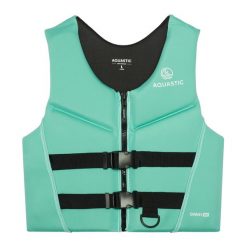 Kamizelka asekuracyjna AQUASTIC Omni 50N neoprenowa. Czerwone kamizelki damskie AQUASTIC, l, bez wzorów, z neoprenu, bez kaptura. Za 159.99 zł.