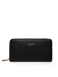 Liu Jo Portfel Ecs Xl Zip Around AF5170 E0027 Czarny. Czarne portfele damskie Liu Jo, bez wzorów, ze skóry. Za 229.99 zł.