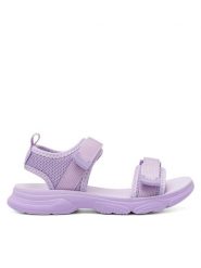 Nelli Blu Sandały CSS20397-02 Fioletowy. Fioletowe sandały dziewczęce Nelli Blu, z materiału, bez obcasa, bez zapięcia. Za 89.99 zł.