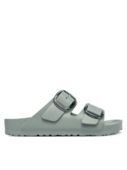Birkenstock Klapki Arizona Stealth Buckle 1031301 Zielony. Zielone klapki damskie Birkenstock, bez wzorów, z syntetyku, bez obcasa, bez zapięcia. Za 279.99 zł.