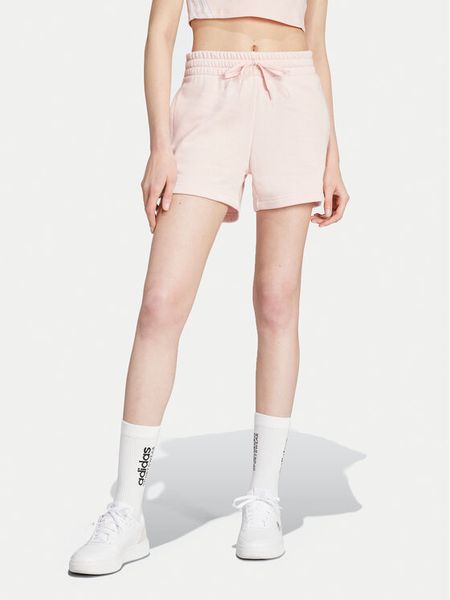 Adidas Szorty sportowe Essentials Small Logo JH3683 Różowy Loose Fit. Czerwone spodenki sportowe damskie Adidas, xl, bez wzorów, z syntetyku. Za 119.99 zł.