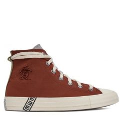 Trampki Converse. Czerwone trampki damskie Converse, bez wzorów, bez zapięcia. Za 299.99 zł.