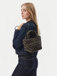 Guess Torebka J6BZ06 W3969 Szary ciemny. Szare kuferki damskie Guess, z aplikacjami, bez dodatków. Za 324.99 zł.