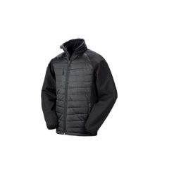 Kurtka softshell pikowana Result Compass. Czarne kurtki sportowe damskie RESULT, xl, bez wzorów, z materiału, bez kaptura. Za 195.45 zł.