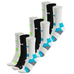 Skarpety kolarskie Xtreme Crew, 9 par, Multi Biały. Białe skarpetki damskie XTREME SOCKSWEAR, bez wzorów. Za 194.99 zł.
