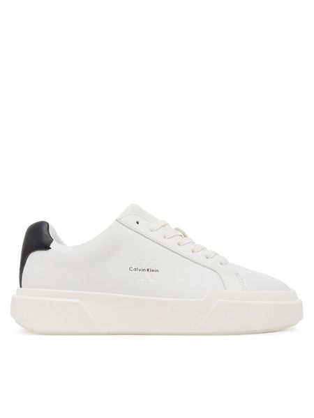 Calvin Klein Sneakersy Chunky Cupsole Laceup Lth Wn YW0YW01947 Biały. Białe obuwie sportowe damskie Calvin Klein, ze skóry, bez zapięcia. Za 309.99 zł.