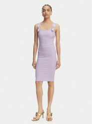 Versace Jeans Sukienka codzienna 80HAO943 J0198 Fioletowy Slim Fit. Fioletowe sukienki damskie Versace Jeans, bez wzorów, z bawełny, bez ramiączek. Za 1,029.00 zł.