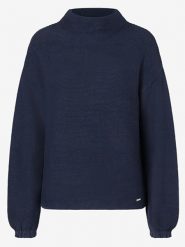 More & More Sweter w kolorze granatowym rozmiar: 44. Niebieskie swetry klasyczne damskie More & More, bez kołnierzyka. Za 105.38 zł.