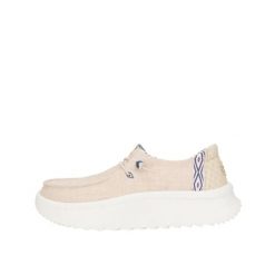 HEYDUDE Damskie Mokasyny Wendy Peak Chambray Woven. Białe mokasyny damskie Hey dude, z materiału, bez obcasa. Za 249.00 zł.