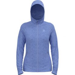Bluza rozpinana z kapturem damska ODLO Tencia Mid Layer Hoody Full Zip. Niebieskie bluzy damskie ODLO, m, bez wzorów, z kapturem. Za 287.99 zł.