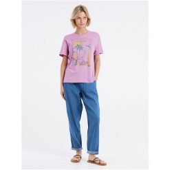 Koszulka damska Protest PRTESSE t-shirt. Czerwone koszulki sportowe damskie Protest, l, bez wzorów, bez ramiączek. Za 139.99 zł.