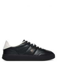 Tommy Hilfiger Sneakersy Th Heritage Shiny Sneaker FW0FW09179 Czarny. Czarne obuwie sportowe damskie Tommy Hilfiger, ze skóry, bez zapięcia. Za 489.99 zł.