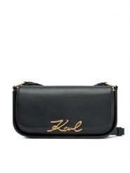 KARL LAGERFELD Torebka A1W30039 Czarny. Czarne listonoszki damskie KARL LAGERFELD, bez wzorów, ze skóry, bez dodatków. Za 639.99 zł.