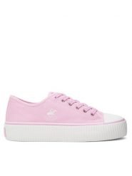 Beverly Hills Polo Club Trampki W-BHPC027M Różowy. Czerwone trampki damskie Beverly Hills Polo Club, bez wzorów, z materiału, bez zapięcia. Za 129.99 zł.