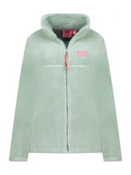 Geographical Norway Kurtka polarowa "Udolce" w kolorze miętowym rozmiar: XXL. Zielone kurtki damskie Geographical Norway, xxl, bez wzorów, z polaru, bez kaptura. Za 113.90 zł.
