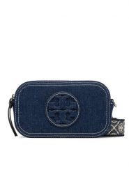 Tory Burch Torebka Mini Miller 169246 Granatowy. Niebieskie listonoszki damskie Tory Burch, bez wzorów, z bawełny, bez dodatków. Za 1,489.00 zł.