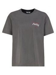 Sublevel Koszulka w kolorze antracytowym rozmiar: S. Czarne bluzki damskie Sublevel, s, bez wzorów, bez kołnierzyka, bez ramiączek. Za 43.99 zł.