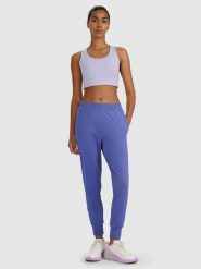4F Spodnie treningowe szybkoschnące damskie - granatowe XL. Niebieskie spodnie sportowe damskie 4F, s, bez wzorów, z dzianiny, na fitness i siłownię. Za 179.99 zł.