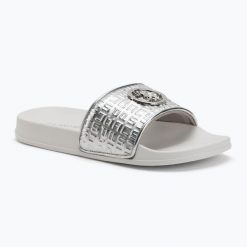 Klapki damskie U.S.Polo Assn IVY002B. Szare klapki damskie U.S. Polo Assn., bez wzorów, z gumy, z otwartym noskiem, bez obcasa, bez zapięcia. Za 129.99 zł.