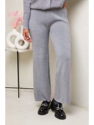 Soft Cashmere Spodnie w kolorze szarym rozmiar: 34/36. Szare spodnie materiałowe damskie Soft Cashmere, bez wzorów, z materiału. Za 100.99 zł.