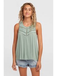 O'Neill Bluzka "Essentials Tokeena" w kolorze zielonym rozmiar: M. Zielone koszulki sportowe damskie O'Neill, m, bez wzorów, z wiskozy, bez ramiączek. Za 131.74 zł.