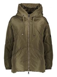 WHITE LABEL Kurtka zimowa w kolorze khaki rozmiar: 46. Brązowe kurtki damskie WHITE LABEL, na zimę, z aplikacjami, z puchu, bez kaptura. Za 185.84 zł.