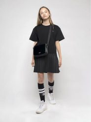 DKNY Sukienka codzienna D32896 S Czarny Regular Fit. Czarne sukienki dziewczęce DKNY, bez wzorów, z wiskozy, bez ramiączek, proste. Za 239.99 zł.