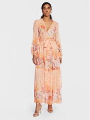 TWINSET Sukienka letnia 231TP2738 Pomarańczowy Regular Fit. Brązowe sukienki damskie Twinset, bez wzorów, z syntetyku, bez ramiączek. Za 1,249.00 zł.