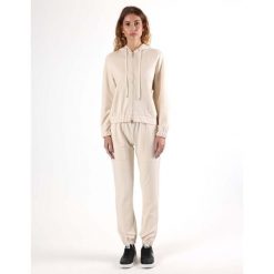 Bluza wygodny z kaptur na co dzień na siłownię. Szare bluzy damskie LEONE 1947 APPAREL, bez wzorów, z dresówki, bez kaptura. W wyprzedaży za 224.31 zł.