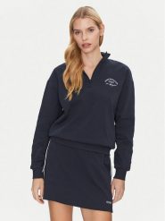 Guess Bluza V5GQ06 KCS01 Granatowy Regular Fit. Niebieskie bluzy damskie Guess, s, z aplikacjami, z bawełny, bez kaptura. Za 199.99 zł.