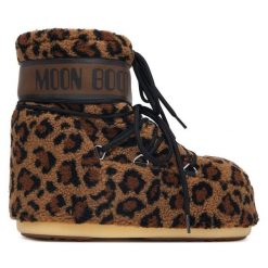 Śniegowce Moon Boot. Brązowe śniegowce damskie Moon Boot. Za 1,449.00 zł.