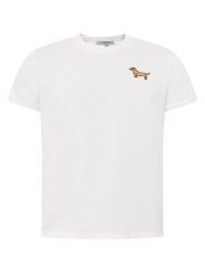 Zwillingsherz Koszulka "Dog Embroidery" w kolorze białym rozmiar: XL. Białe bluzki damskie Zwillingsherz, xl, bez wzorów, z bawełny, bez kołnierzyka, bez ramiączek. Za 109.95 zł.