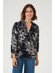 Kaffe Bluzka w kolorze czarnym rozmiar: 40. Czarne bluzki damskie Kaffe, s, bez wzorów, z wiskozy, klasyczne, bez kołnierzyka, bez ramiączek. Za 78.99 zł.