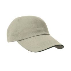 Bawełniana Czapka Z Daszkiem Drill Heavy. Brązowe czapki z daszkiem damskie RESULT HEADWEAR, bez wzorów, z bawełny. Za 38.99 zł.