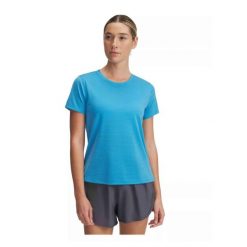 Koszulka do biegania damska Under Armour Launch. Niebieskie koszulki damskie Under Armour, xl, bez wzorów, bez kołnierzyka, bez ramiączek. Za 89.99 zł.